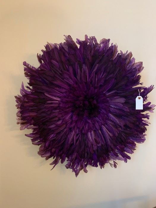 Feather wall art