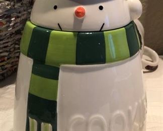 Snowman Cookie Jar 
