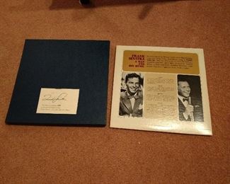 Signed limited edition Frank Sinatra a man and his music record