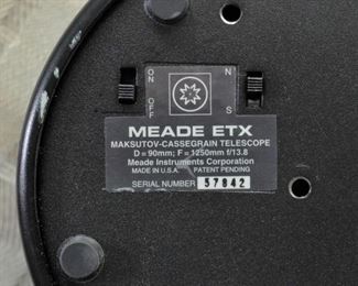 Meade ETX telescope