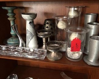 Unique selection of candle holders