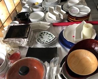 Complete dish sets of all shapes, sizes and colors