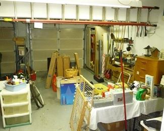 MORE garage stuff and MORE / large ladder