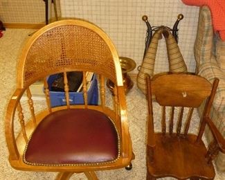 vintage office chair / child's rocker