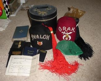 Masons - Shriner's - assorted items  