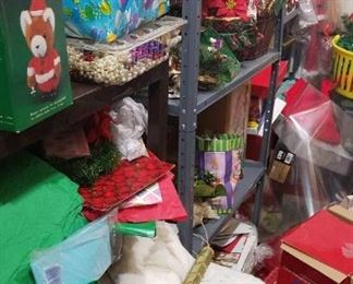 More shelves of Christmas decor
