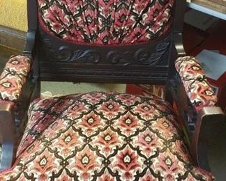 Circa 1880's Antique mahoghany chair. $400. Matching Loveseat $600