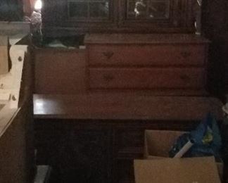 Antique furniture in outbuilding 1. This is one piece in front of another. As we move other pieces to the side we will list more photos
