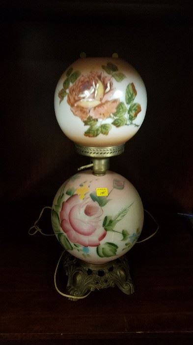 Double Globe Antique Lamp