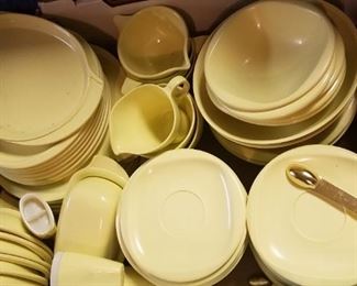 Set of vintage melamine dishes