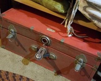 red metal trunk