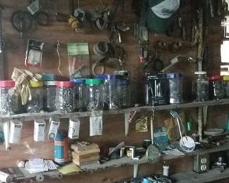 tools and hardware in outbuilding number 3.