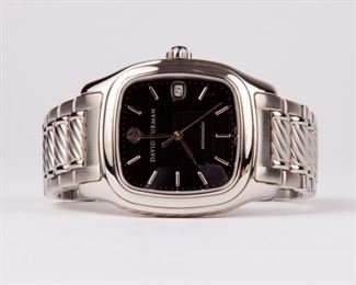 14: David Yurman Thoroughbred Automatic Watch w/ Underwood Roto Box Winder