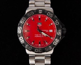 39: TAG Heuer Formula 1 Red Dial Watch, WAH1112, In Box