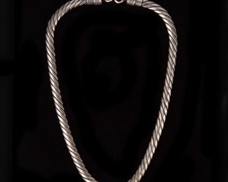 42: 800 Silver Flat Rope Necklace, 93.5g
