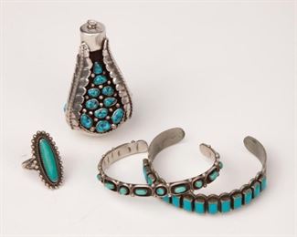 82: Group of Native American Turquoise Jewelry
