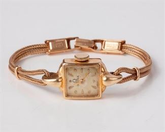 96: 14k Ladies Omega Manual Wristwatch w/ 14k Bracelet
