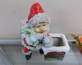 Vintage Santa Planter