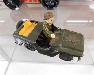 Tin Lithograph Army Jeep
