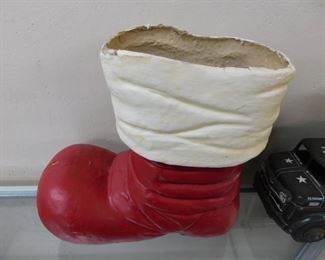 Large Paper Mache Santa Boot 