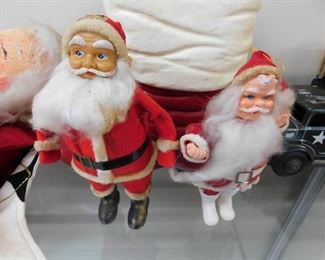 Vintage Figural Santa Clauses