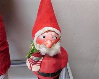 German Bobble Head Santa Candy Container