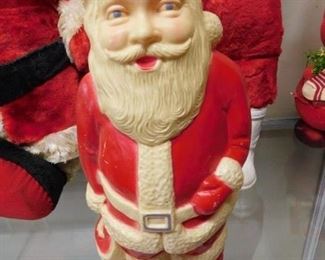 Small Hard Plastic Santa Claus Blow Mold
