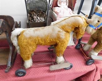 Old Riding Horse on Wheels