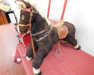 Old Plush Riding Horse