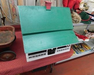 Primitive Hand Made Wooden Toy Doll House