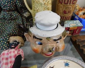Vintage Whimsical Bee on Nose Cookie Jar