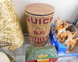 Old Quaker Oats Quick Mother Oats Container
