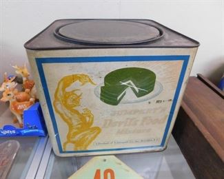 Old Jumperts Devil Food Mixture Tin(Neat Graphics)