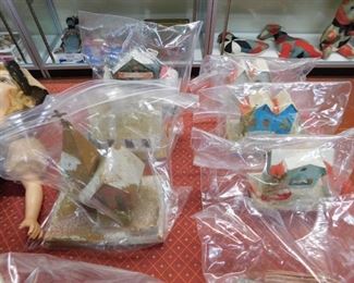 Several Japanese Putz Houses