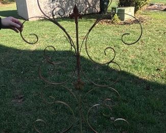 Wrought iron decorative piece for inside or out