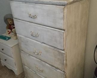 Painted and distressed dresser