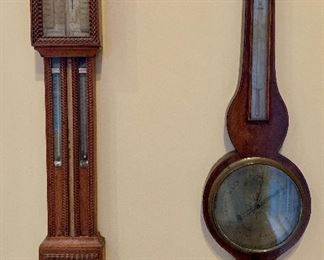  Very special antique barometers! 4 in all!