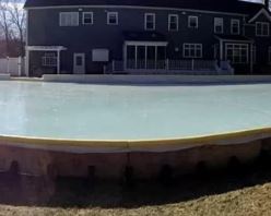 Back yard ice arena