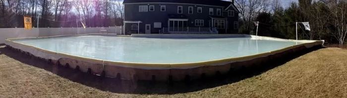 Back yard ice arena