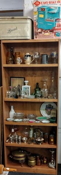 All items for sale 30-50% off (bread box sold) Shelf for sale (there are 2 available)