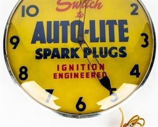 Lot 61 - Vintage Auto-Lite Lighted Wall Clock