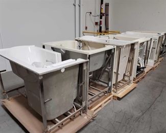 505: 6 Therapy Tubs, Various Models and Sizes
Models 3052LW-I 40.5" tall, 3252WC 40.5" tall, 3260RW-1 37" tall, 3052A 41.5" tall, and 3238 38.5" tall
