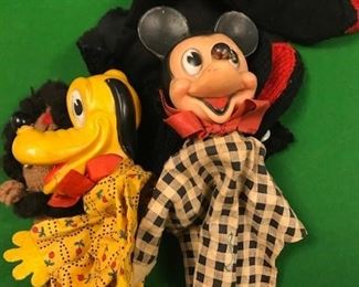 Mickey and Goofy Puppets.