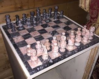 Marble chess set - all pieces included