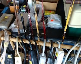 FISHING POLES AND ELECTRIC MISC