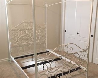 Full Iron canopy bed frame