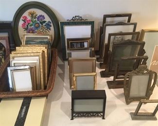 Picture frames.  Small to large.  Old to new.