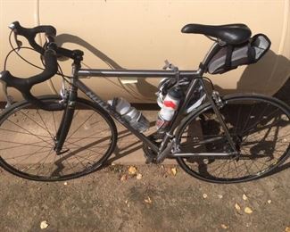 Bill Holland of LaMesa Bike.  Titanium frame.