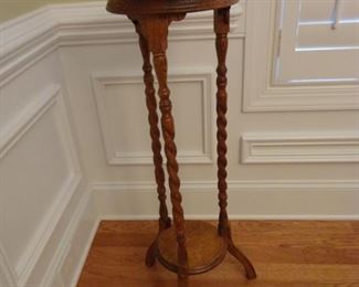 Oak Plant Stand. 40" tall