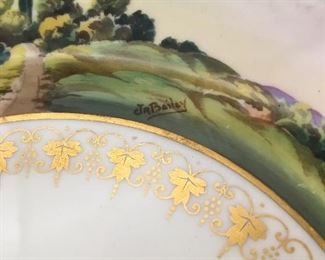 JaBailey Signed Wedgwood Porcelain Plate. Made in England.